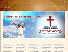 Tablet Screenshot of goedemoedbaptist.co.za